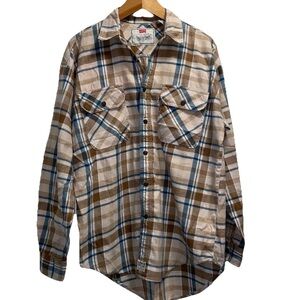 Levi's Flannel Shirt  Men’s Medium Vintage Cotton Button Down EUC